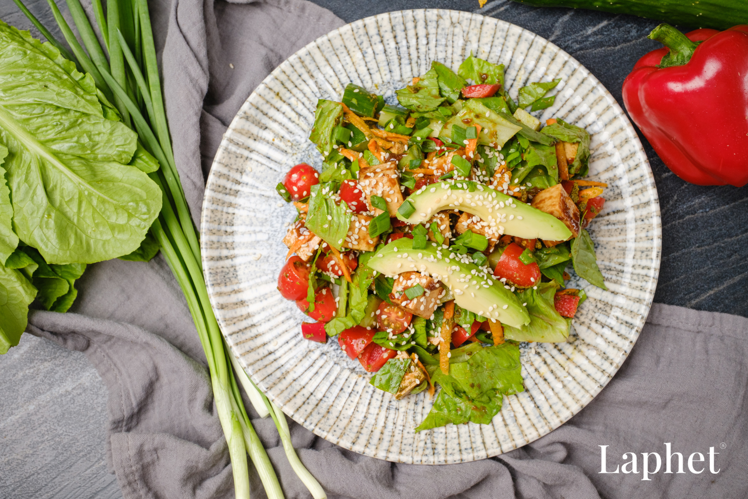 Laphet Bowl mit Tofu